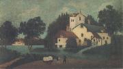 Henri Rousseau Lansdcape with and Cart china oil painting artist